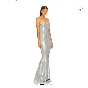 LOW BACK FISHTAIL GOWN - Norma Kamali